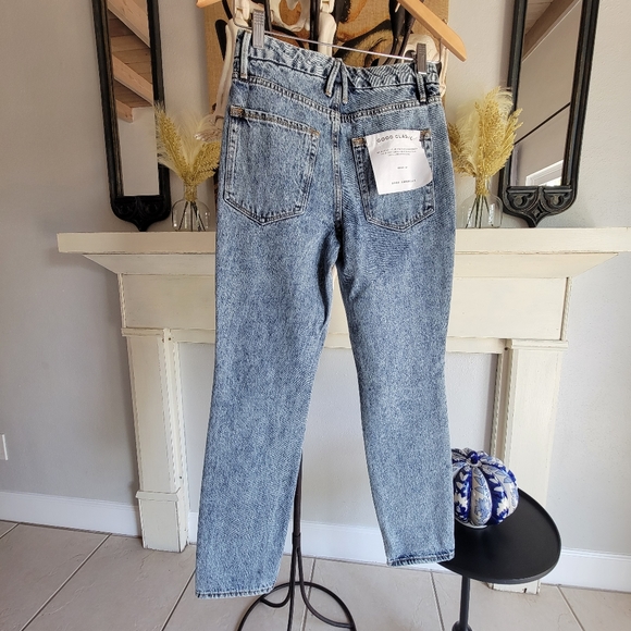 ✨️HP✨️NWT GOOD AMERICAN GOOD CLASSIC Distressed Jeans size 00/24 - Picture 9 of 15